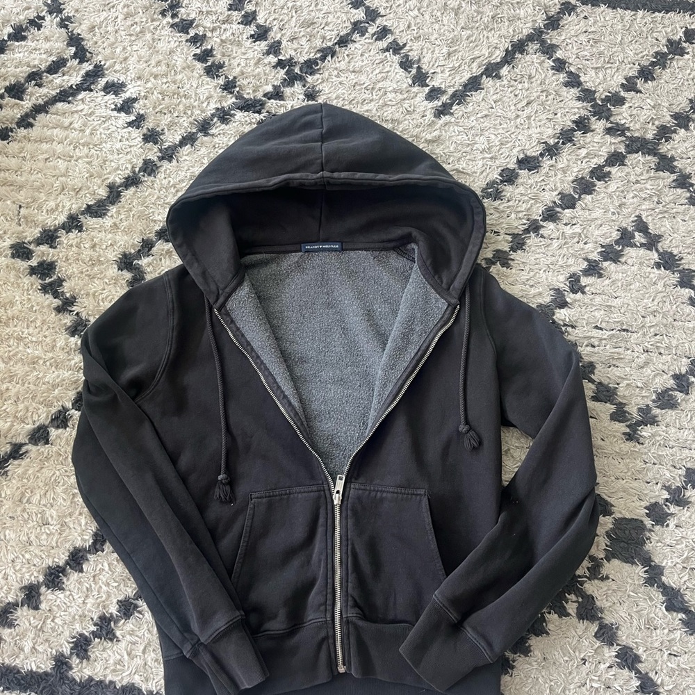 Black Zip-Up Hoodie